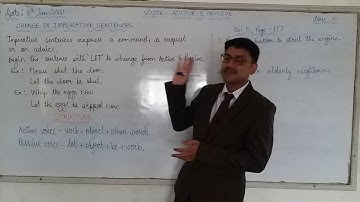 Voice change in Imperative Sentence