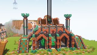 How to build Steampunk Beacon Temple - Minecraft tutorial