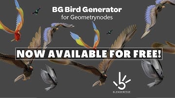 Bird Generator Geometry Nodes | Best Solution for Background Birds [ Fully Procedural ]