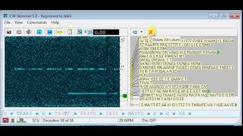 HS7WMU:Test CW Skimmer via WebSDR