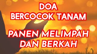 Doa Bercocok Tanam