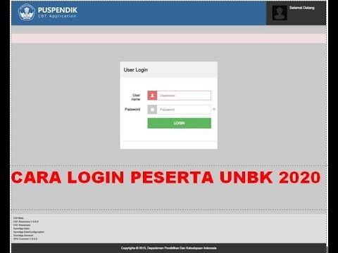 Cara Login Peserta UNBK 2020