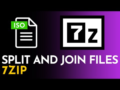 How to Split and Join Files with 7zip | How to install 7zip