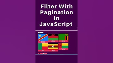 Filter With Pagination in JavaScript