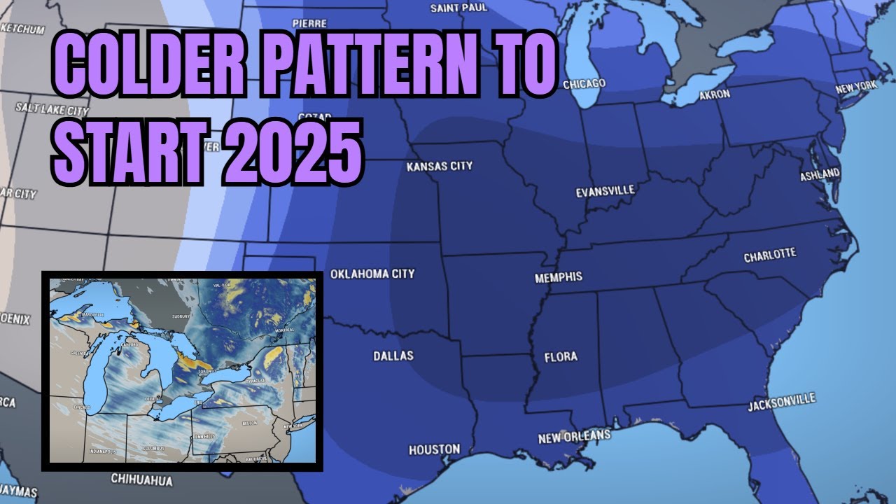 Colder in the east to start 2025 - YouTube