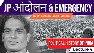 जे पी आंदोलन और आपातकाल What triggered Jayaprakash Narayan Movement & how it changed Indian Politics