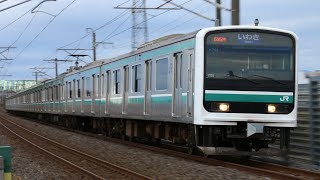JRE501系K704編成 535M 普通 いわき行き JR常磐線 水戸~勝田 区間