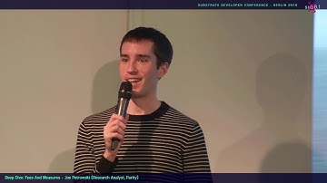 Sub0.1: Fees and measures on Substrate - Joe Petrowski, research analyst at Parity Technologies