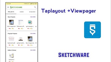How to make Taplayout +Viewpager in sketchware only blocks no code??