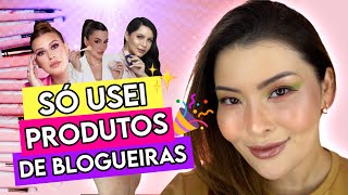 MAKE COMPLETA USANDO SOMENTE PRODUTOS DE INFLUENCERS 🎉✨