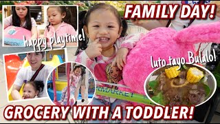 FAMILY DAY! GROCERY WITH A TODDLER! PLAYTIME + COOKING BULALO FIRST TIME! VLOG244 Candy Inoue♥️
