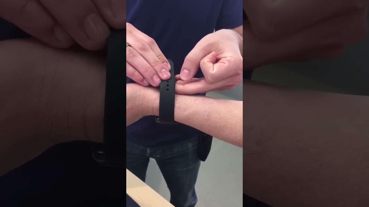 Apple Watch How To Wear 42 Mm Black Sport Band