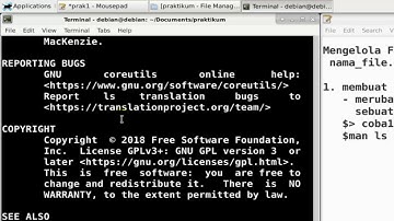 Tutorial Perintah Dasar Linux Debian #3 : Mengelola File - Basic Tutorial.