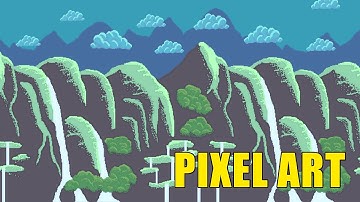 PIXEL ART Mountain Background for 2D PLATFORMER | Indie Game Devlog #11