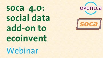 Webinar: soca 4.0: social data add-on to ecoinvent