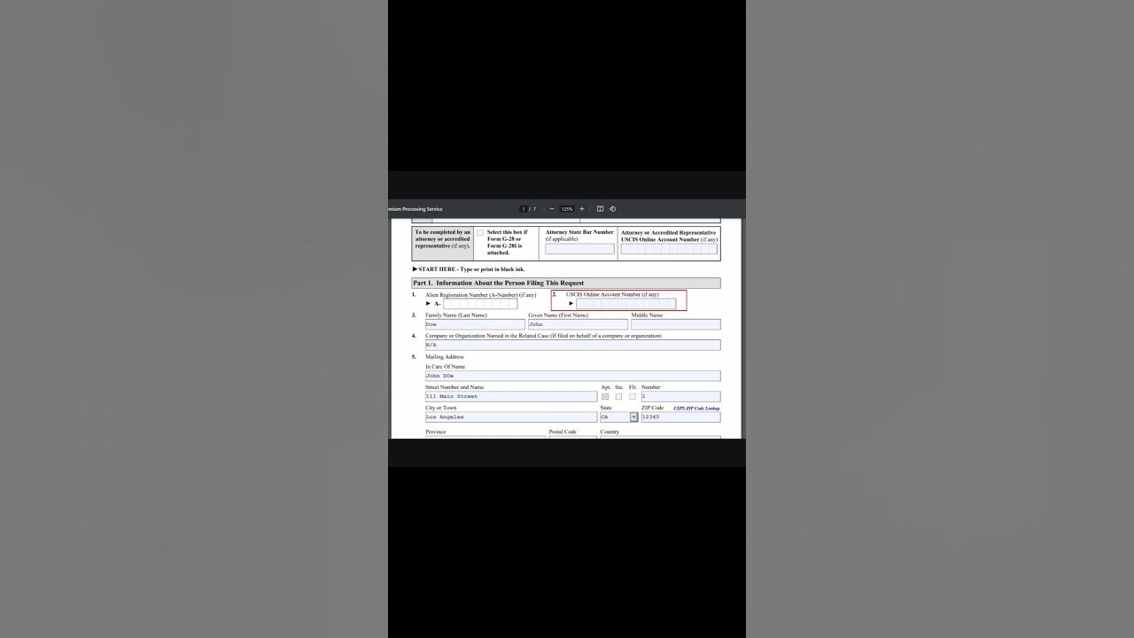 How to file uscis premium processing online form i 907 youtube