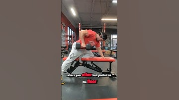 How to Perform a Dumbbell Bent Over Row on a Bench. #fitness #exercise #bodybuilding #howto #2023