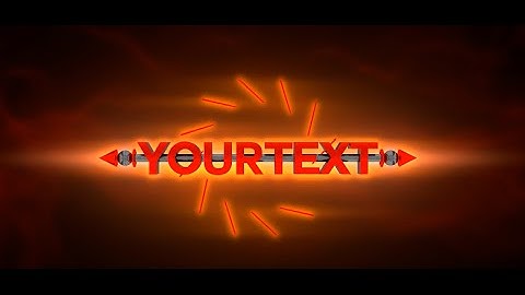 Intro Template || blender || Full Tutoriel #2