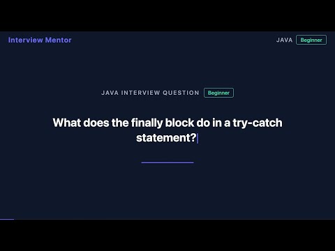 What Does the Finally Block Do? Java Exception Handling