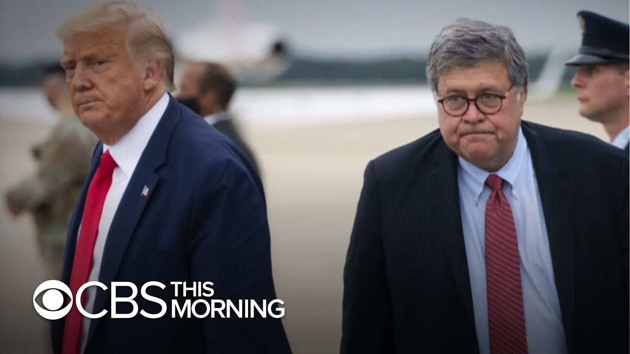Attorney General William Barr breaks with President Trump on election fraud in press conference
