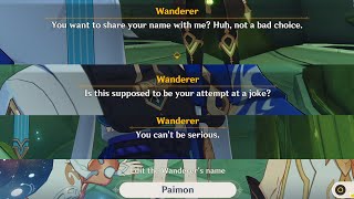 What Happen if you name Wanderer \\