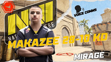 makazze 28-10 KD (Mirage)  FACEIT  RANKED #cs2 #navi #makazze