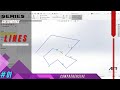 Get to Know about Lines in Solidworks 2022 | Solidworks Tutorial Stage #01 Eng