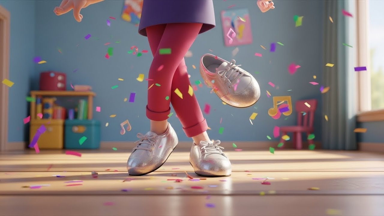 The Dancing Shoes That Wouldn’t Stop | Fun Dance Rhyme for Kids | Nursery Rhymes & Song for Children