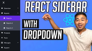 React Sidebar with Dropdown Menu Tutorial - Create Sub Navigation