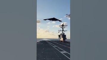 B-2 Stealth Bomber Toches Down on a Nimitz-Class Carrier 4