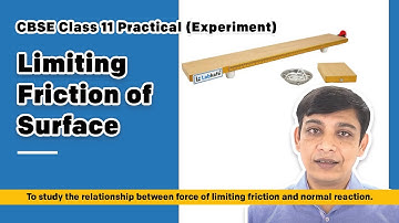 Limiting Friction of Surface - Class 11 Practical (Experiment)