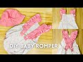 Easy way to make cute baby rompers!