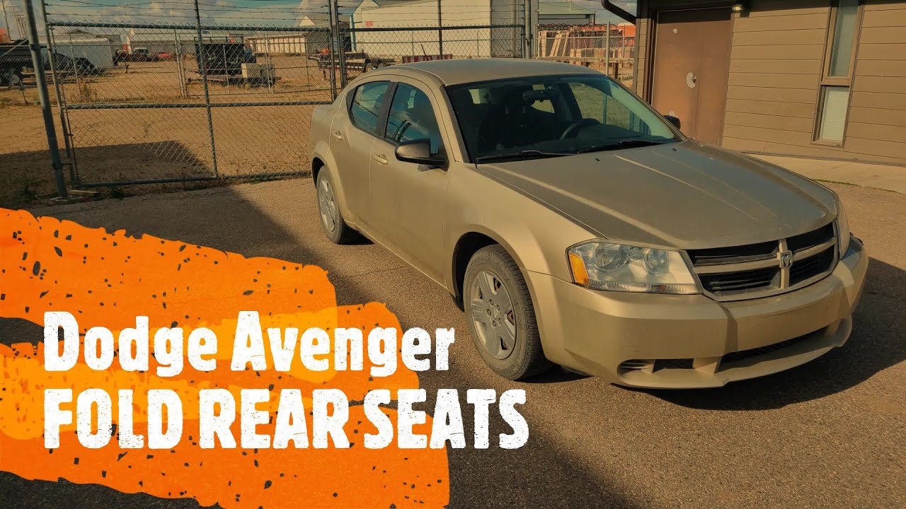 Dodge Avenger How to FOLD REAR SEATS (20082014) YouTube