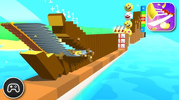 Flying Cut - Gameplay Walkthrough Part 77 - Survival Game Levels 386-390 (iOS, Android)