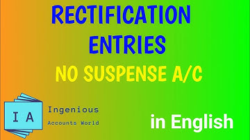 Rectification of errors/errors which donot affect TB(in English)