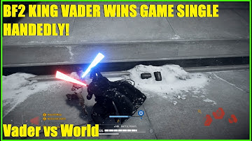 Star Wars Battlefront 2 - The BF2 King Darth Vader CARRIES Bad team by himself! Vader vs The World!