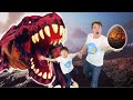 Lava baby t rex egg hunt  educational dinosaurs for kids