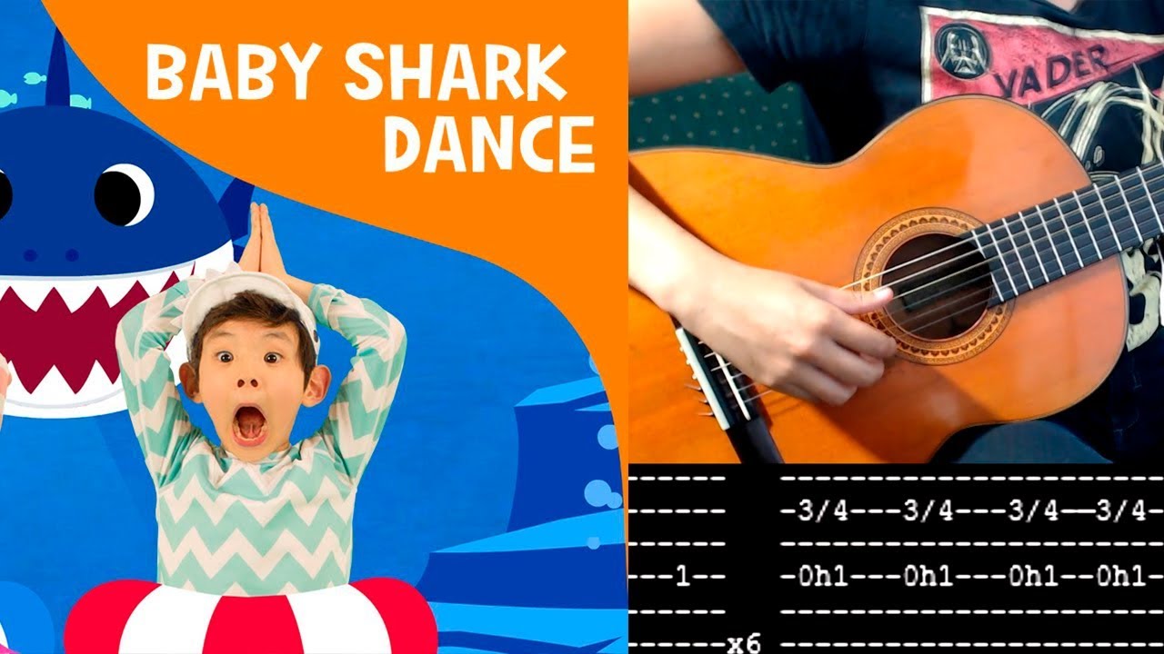 Baby Shark guitarra + TAB #236 Chords - Chordify