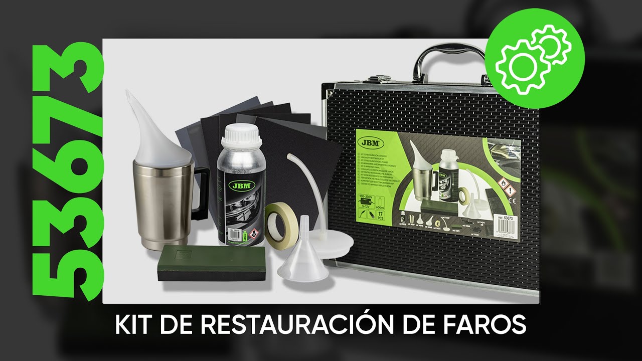 CÓMO PULIR Y REPARAR LOS FAROS DEL COCHE con el KIT DE RESTAURACIÓN DE FAROS  