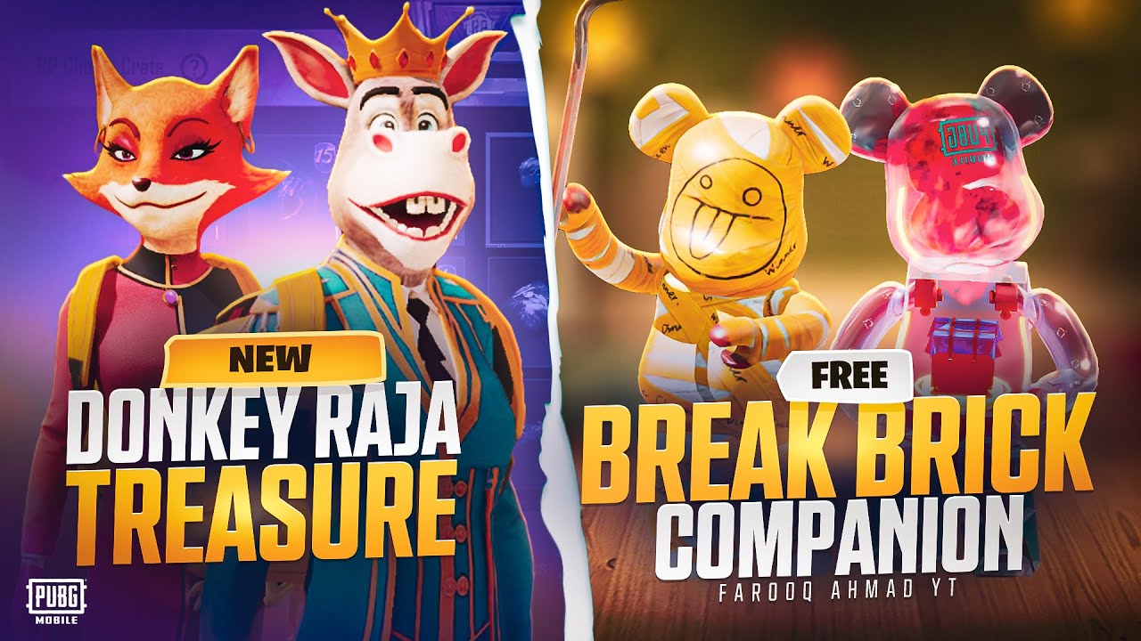 Donkey Raja Matching Pfp Donkey Raja Treasure & Free Be@rBrick Companion | 🔥 PUBG MOBILE 🔥 - YouTube