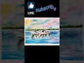 beautiful watercolor boat painting for beginners ll #watercolorpainting ll #short ll #youtubeshorts