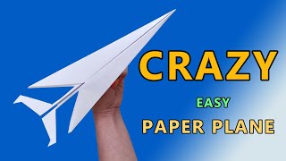 How to make a Easy and crazy Paper plane :fly very good