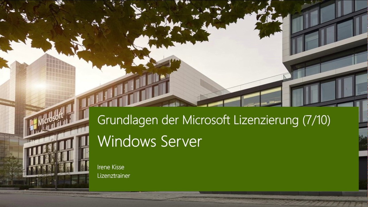 Grundlagen der Microsoft Lizenzierung: Windows Server | Microsoft - YouTube