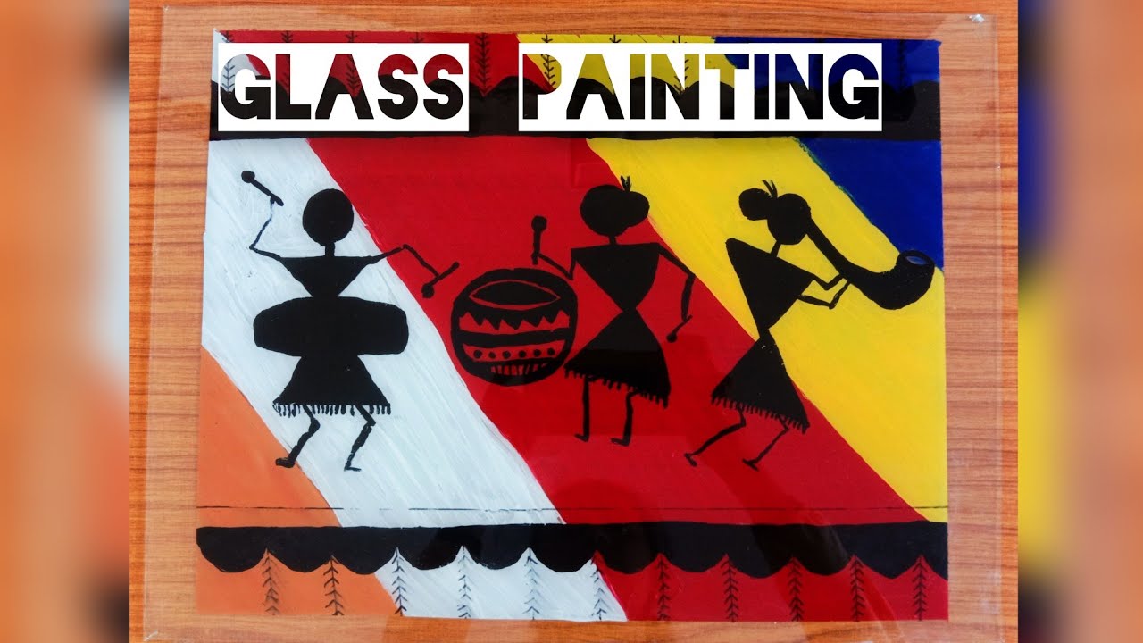 Easy glass painting using acrylic coloursGlass paintingcreative 