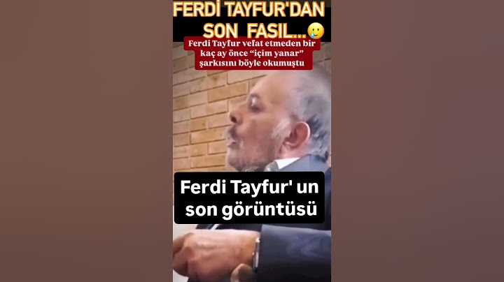 Ferdi Tayfur' un son görüntüsü #ferditayfur #ferdibaba #ferdi #nostalji #arabesk @ferdi01tayfur69