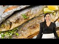 How to roast a whole fish lavraki mediterranean sea bass with lemony potatoes