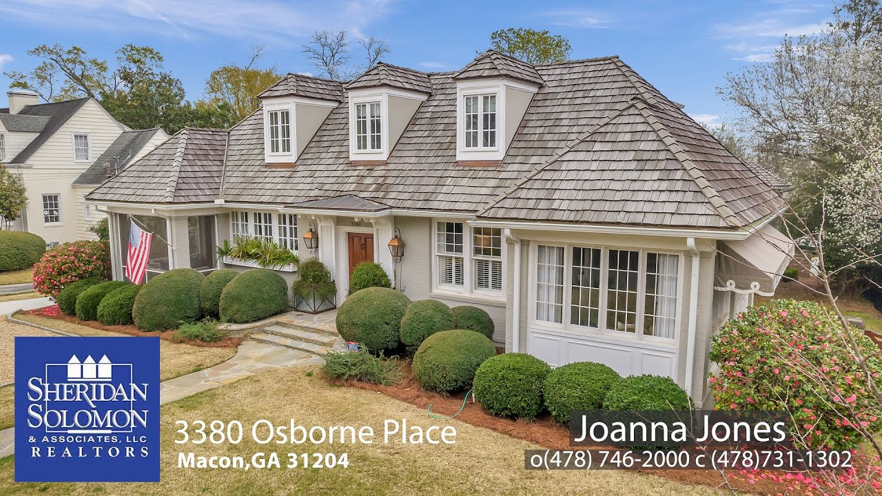 3380 Osborne Place Macon, GA. 31204 Sheridan Solomon Joanna Jones