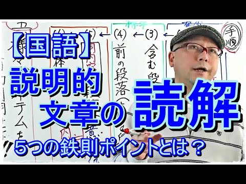 【国語】説明的文章の読解（説明文/論説文）【5つの鉄則ポイントとは？】