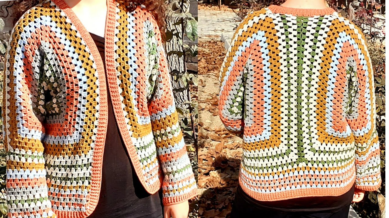 YAPIMI KOLAY ALTIGEN HIRKA YAPILIŞI/Crochet Cardigan