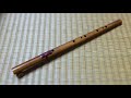 【琉球笛】琉球音階の笛を燻製竹で制作